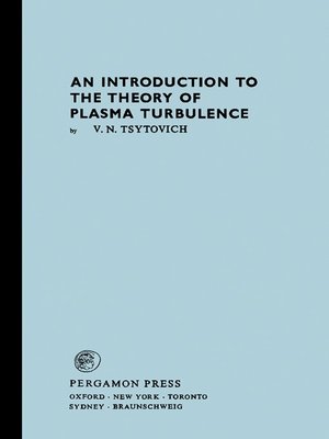 cover image of An Introduction to the Theory of Plasma Turbulence